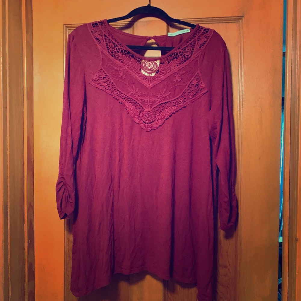 Maurices burgundy top